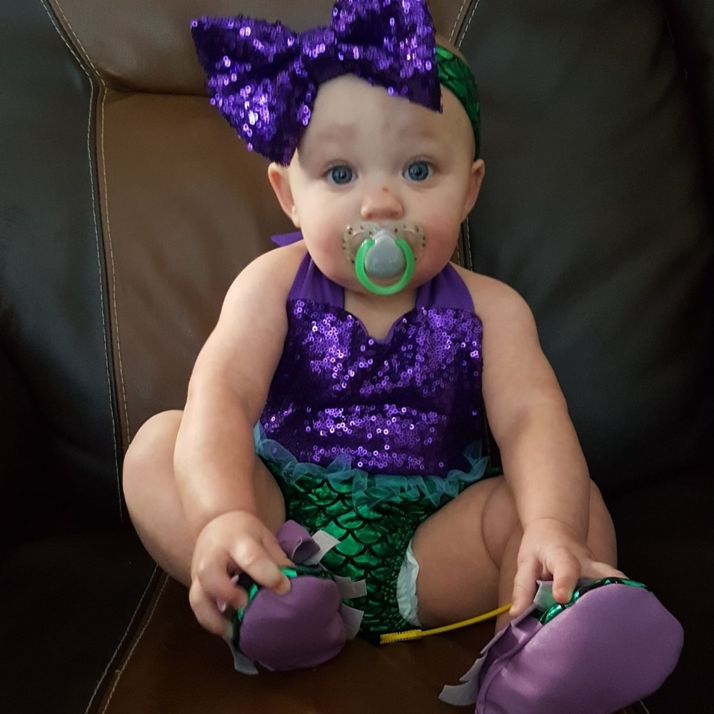 Baby girl Mermaid Costume